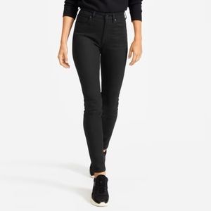 NWT Everlane The Curvy High-Rise Skinny Jean Black Size 28 Regular